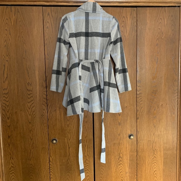 {Favlux} Plaid Ruffle Front Jacket - Picture 6 of 7